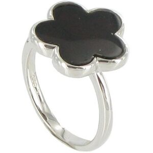 LES POULETTES BIJOUX Bague Argent Chance Onyx Noir