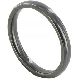 LES POULETTES BIJOUX Bague Anneau de Céramique Noire - 3mm