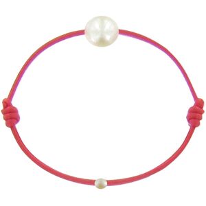 LES POULETTES BIJOUX Bracelet Enfant La Perle Blanche des Petites Poulettes - Classics - Rouge