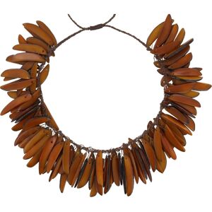 LES POULETTES BIJOUX Collier Flamme en Tagua - Classics - Orange