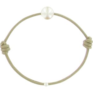 LES POULETTES BIJOUX Bracelet La Perle de Culture Blanche des Poulettes - Classics - Beige