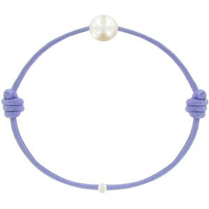 LES POULETTES BIJOUX Bracelet La Perle de Culture Blanche des Poulettes - Colors - Violet