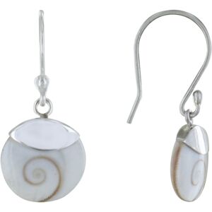 LES POULETTES BIJOUX Boucles d'Oreilles Argent Oeil de Ste Lucie Rond