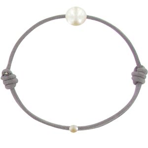 LES POULETTES BIJOUX Bracelet Enfant La Perle Blanche des Petites Poulettes - Classics - Gris