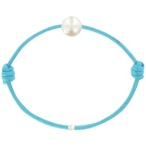 LES POULETTES BIJOUX Bracelet Enfant La Perle Blanche des Petites Poulettes - Colors - Turquoise