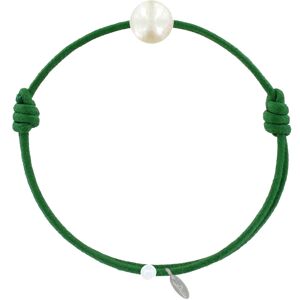 LES POULETTES BIJOUX Bracelet La Perle de Culture Blanche des Poulettes - Classics - Vert