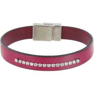 LES POULETTES BIJOUX Bracelet Cuir et Barrette de Strass - Colors