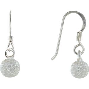 LES POULETTES BIJOUX Boucles d'Oreilles Argent Billes Diamant