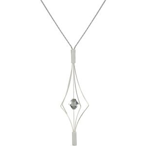 LES POULETTES BIJOUX Collier Argent Lanterne et Cristal - Grand Modèle