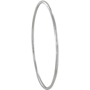 LES POULETTES BIJOUX Bracelet Argent Rhodie Jonc Tres Fin Rond 5,8cm