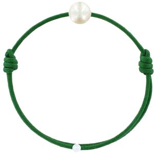 LES POULETTES BIJOUX Bracelet Enfant La Perle Blanche des Petites Poulettes - Classics - Vert