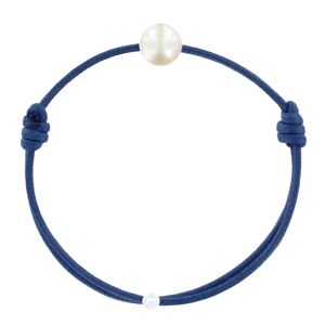 LES POULETTES BIJOUX Bracelet Enfant La Perle Blanche des Petites Poulettes - Colors - Bleu Jean