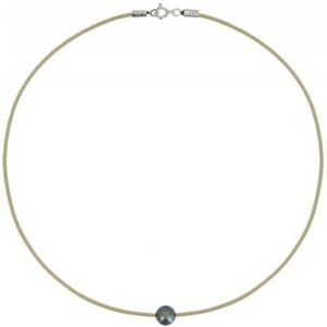 LES POULETTES BIJOUX Collier La Perle Noire des Poulettes - Classics - Beige