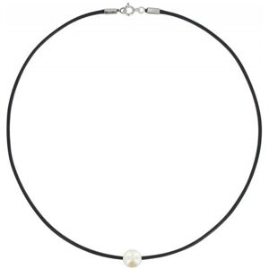 LES POULETTES BIJOUX Collier La Perle Blanche des Poulettes - Classics - Noir