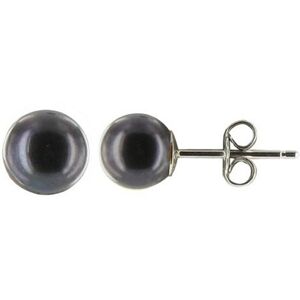 LES POULETTES BIJOUX Boucles d'Oreilles Clou Argent et Perles de Culture 6.5-7 mm - Classics