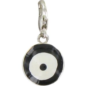 LES POULETTES BIJOUX Charms Argent 925 Cible Emaillée - Classics - Noir