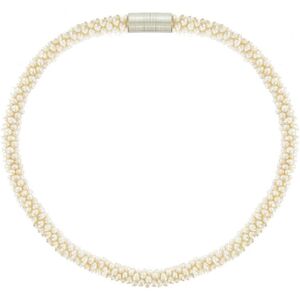 LES POULETTES BIJOUX Collier Torsade de Perles de Culture - Classics - Blanc