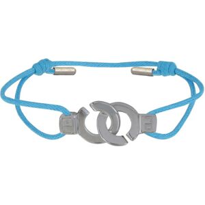 LES POULETTES BIJOUX Bracelet Lien Argent Menottes - Colors - Turquoise