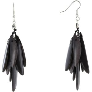 LES POULETTES BIJOUX Boucles d'Oreilles Flamme en Tagua - Classics