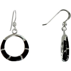 LES POULETTES BIJOUX Boucles d'Oreilles Argent Anneau et Resine - Classics