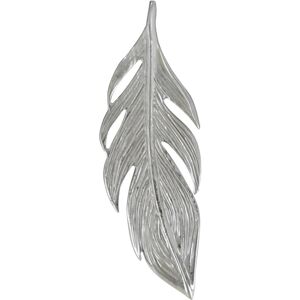 LES POULETTES BIJOUX Pendentif Argent Rhodié Petite Plume - Petit Modèle