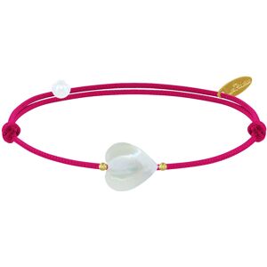 LES POULETTES BIJOUX Bracelet Lien Petit Coeur de Nacre - Colors