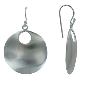 LES POULETTES BIJOUX Boucles d'Oreilles Crochet Argent Cercle Bombe Brosse