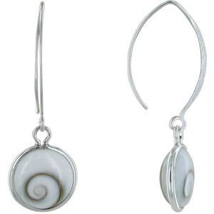 LES POULETTES BIJOUX Boucles d'Oreilles Argent Grand Oeil de Sainte Lucie Rond