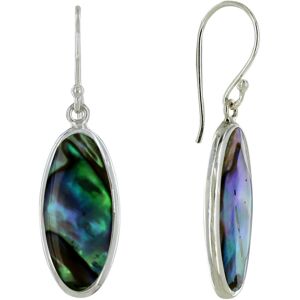 LES POULETTES BIJOUX Boucles d'Oreilles Argent Amande Nacre Abalone