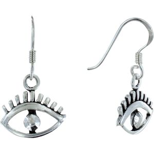 LES POULETTES BIJOUX Boucles d'Oreilles Argent Oeil