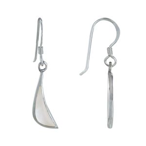 LES POULETTES BIJOUX Boucles d'Oreilles Argent Virgule