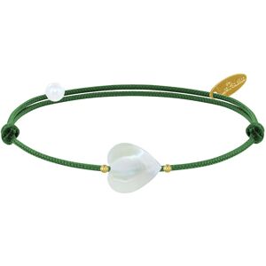 LES POULETTES BIJOUX Bracelet Petit Coeur de Nacre - Classics - Vert