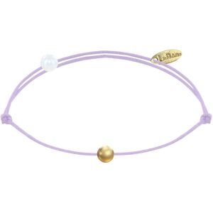 LES POULETTES BIJOUX Bracelet Lien Petite Perle Plaqué Or - Classics - Violet clair