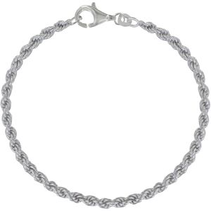 LES POULETTES BIJOUX Bracelet Argent Mailles Corde 2mm