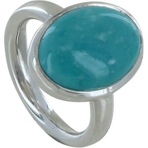 LES POULETTES BIJOUX Bague Argent Ovale de Turquoise