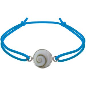 LES POULETTES BIJOUX Bracelet Lien Elastique Oeil de Sainte Lucie Rond - Turquoise