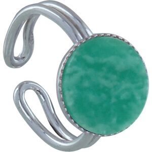 LES POULETTES BIJOUX Bague Argent Rond Dentele d'Amazonite