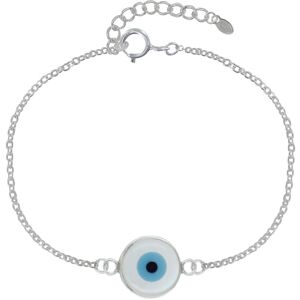 LES POULETTES BIJOUX Bracelet Argent Oeil de Nacre Ivoire