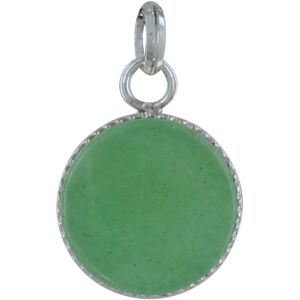 LES POULETTES BIJOUX Pendentif Argent Rond Dentele d'Aventurine