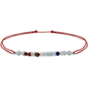 LES POULETTES BIJOUX Bracelet Lien Argent 7 Chakras