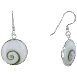 LES POULETTES BIJOUX Boucles d'Oreilles Argent Petit Crochet Grand Oeil de Sainte Lucie Rond