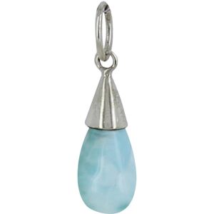 LES POULETTES BIJOUX Pendentif Argent Petite Goutte de Larimar