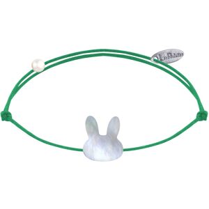 Bracelet Lien Tête de Lapin en Nacre - Vert