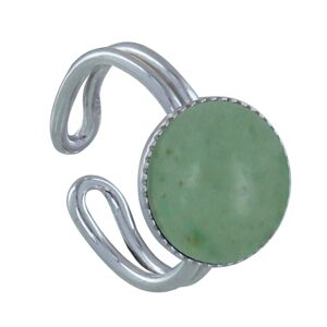 LES POULETTES BIJOUX Bague Argent Rond Dentele d'Aventurine