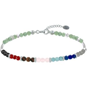 LES POULETTES BIJOUX Bracelet Tube Argent 7 Chakras