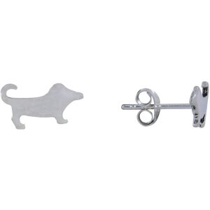 LES POULETTES BIJOUX Boucles d'Oreilles Argent Clous Chien