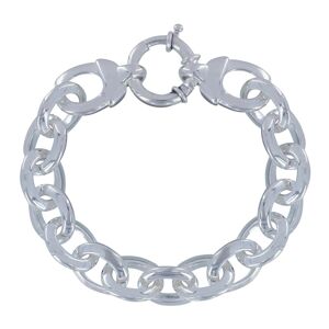 LES POULETTES BIJOUX Bracelet Argent Grosse Gourmette Fermoir Bouee