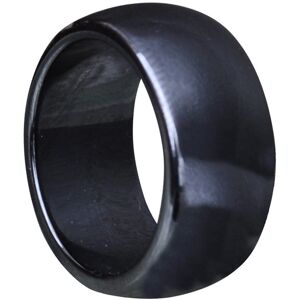 LES POULETTES BIJOUX Bague Anneau Large d'Hematite - 10 mm