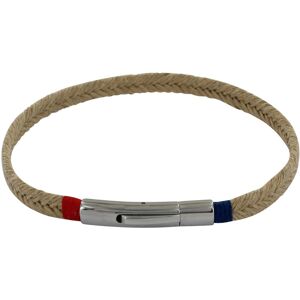 LES POULETTES BIJOUX Bracelet Homme Tresse en Jute Fil Bleu et Rouge