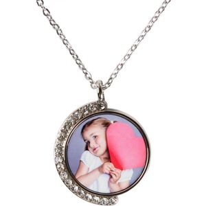 Ocadeau Collier strass photo rond